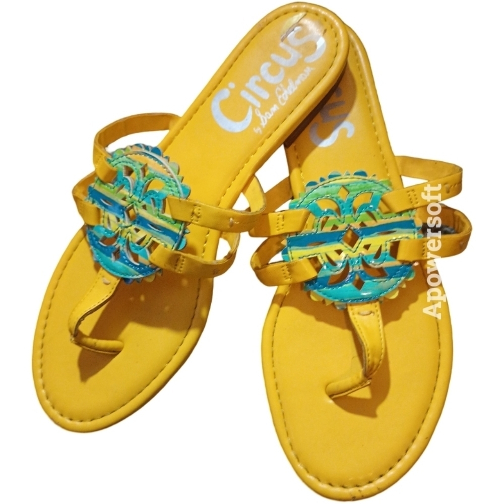 Sam Edelman Yellow and Blue Sandals